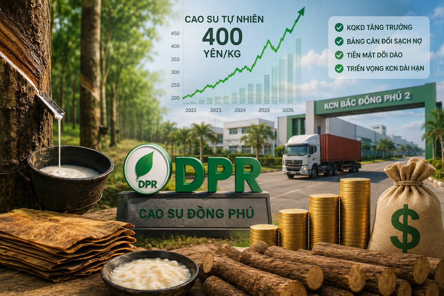 Cao su neo đỉnh, “vua tiền mặt” DPR sẵn sàng tăng tốc trong năm 2026?