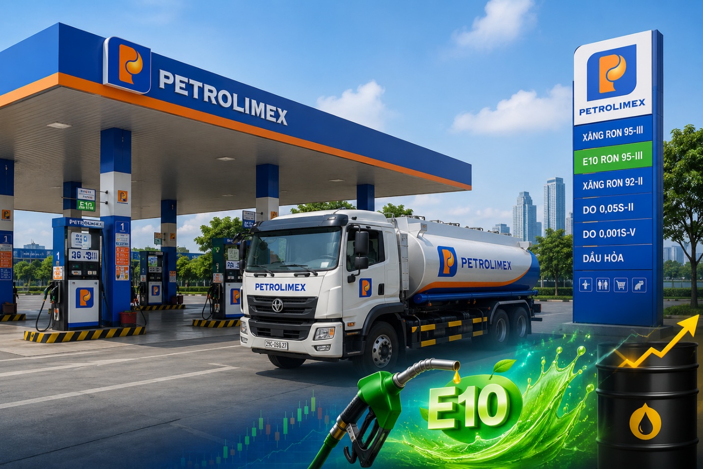 Petrolimex đón loạt động lực tăng trưởng mới từ E10 và giá dầu