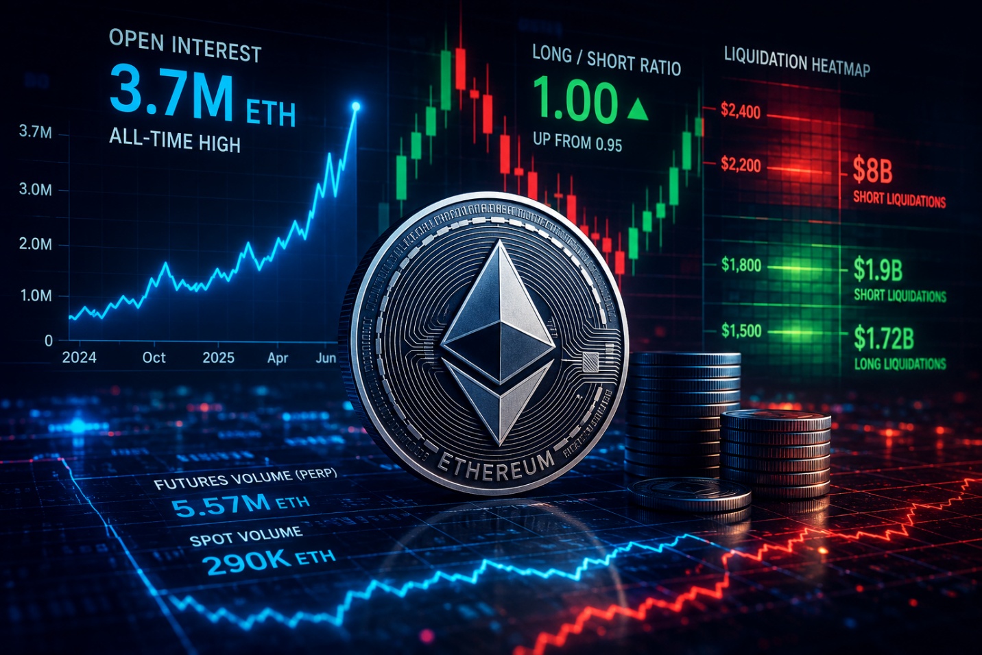 Open Interest ETH lập kỷ lục, thị trường đang chuẩn bị cho biến động lớn?