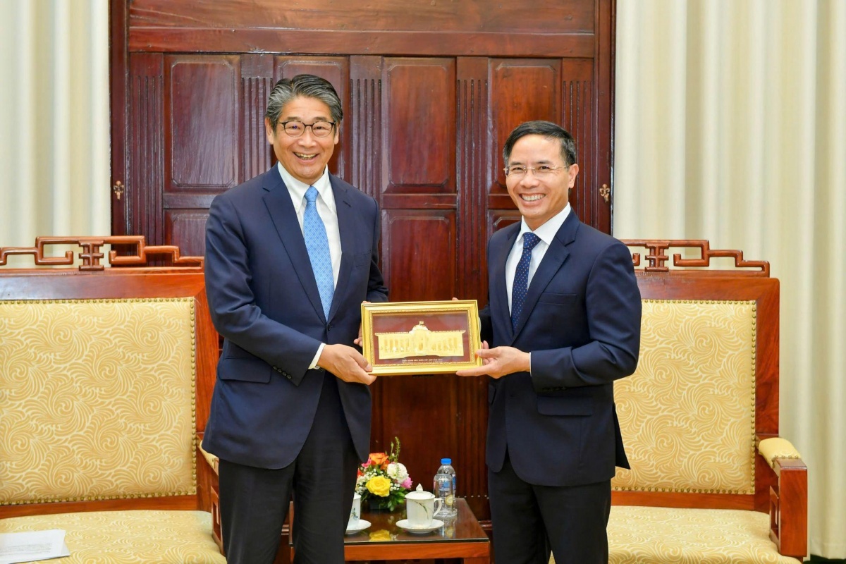 Thống đốc Phạm Đức Ấn tiếp Đại sứ đặc mệnh toàn quyền Nhật Bản tại Việt Nam