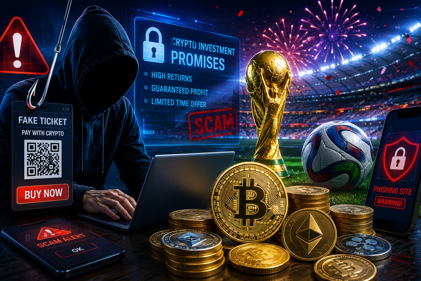 World Cup 2026 trở thành "mảnh đất màu mỡ" cho lừa đảo tiền số