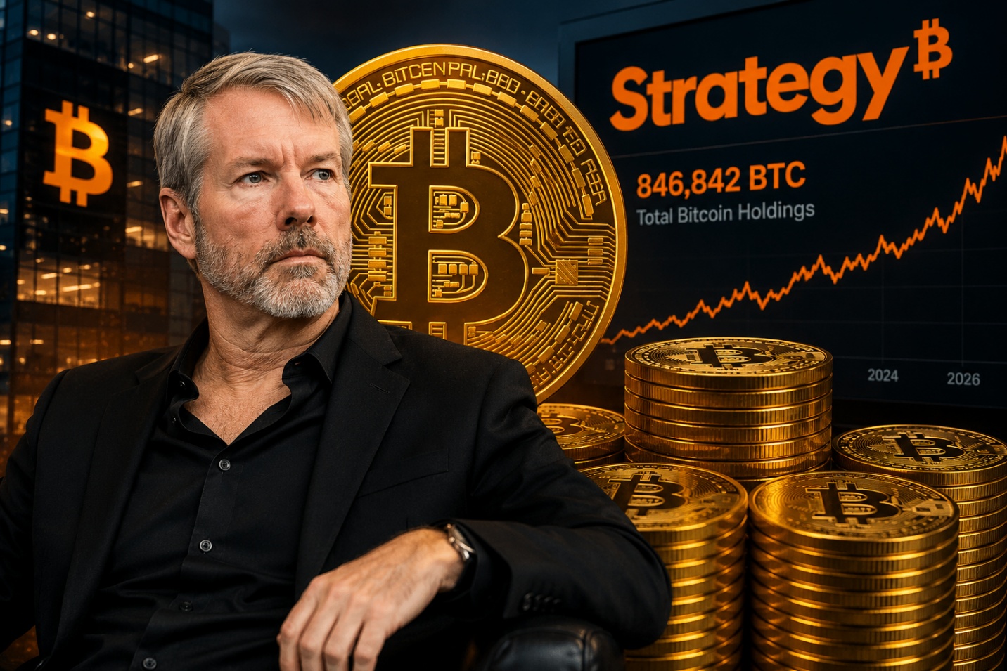Strategy lại xuống tiền mua Bitcoin, kho tài sản số đã vượt 846.000 BTC