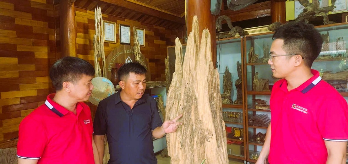 Hợp tác xã Hương trầm Hiền Linh, xã Phúc Trạch đã và đang nhận được sự hỗ trợ của ngành Ngân hàng để mở rộng quy mô sản xuất, kinh doanh.