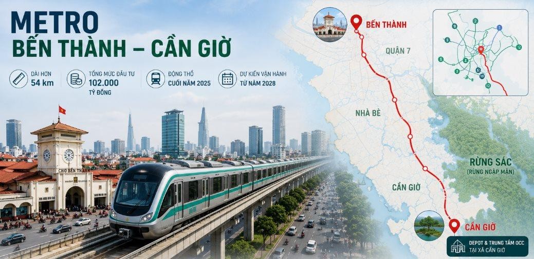 Metro Bến Thành - Cần Giờ dài gần 54 km với tổng mức đầu tư hơn 102.000 tỷ đồng.jpg