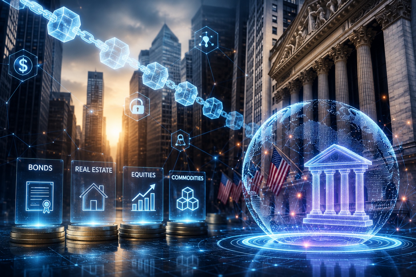 Blockchain đang thay đổi Phố Wall: Thị trường tài sản mã hóa vượt 43 tỷ USD