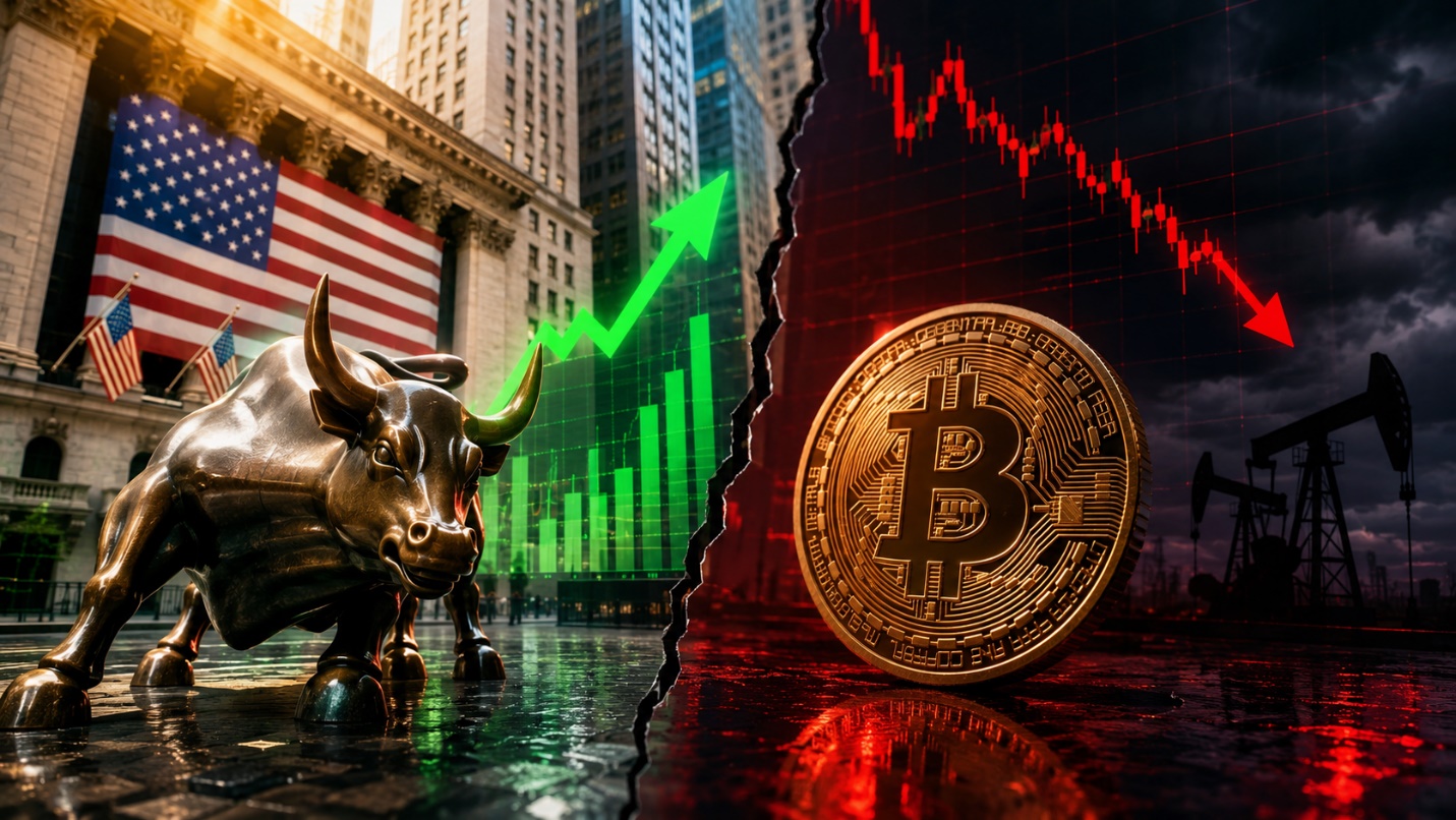 Bitcoin giảm về 66.000 USD dù Phố Wall lập đỉnh, chuyện gì đang xảy ra?
