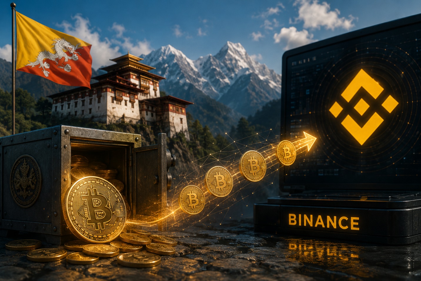 Bhutan tiếp tục xả Bitcoin? Hơn 500 BTC vừa được chuyển lên Binance