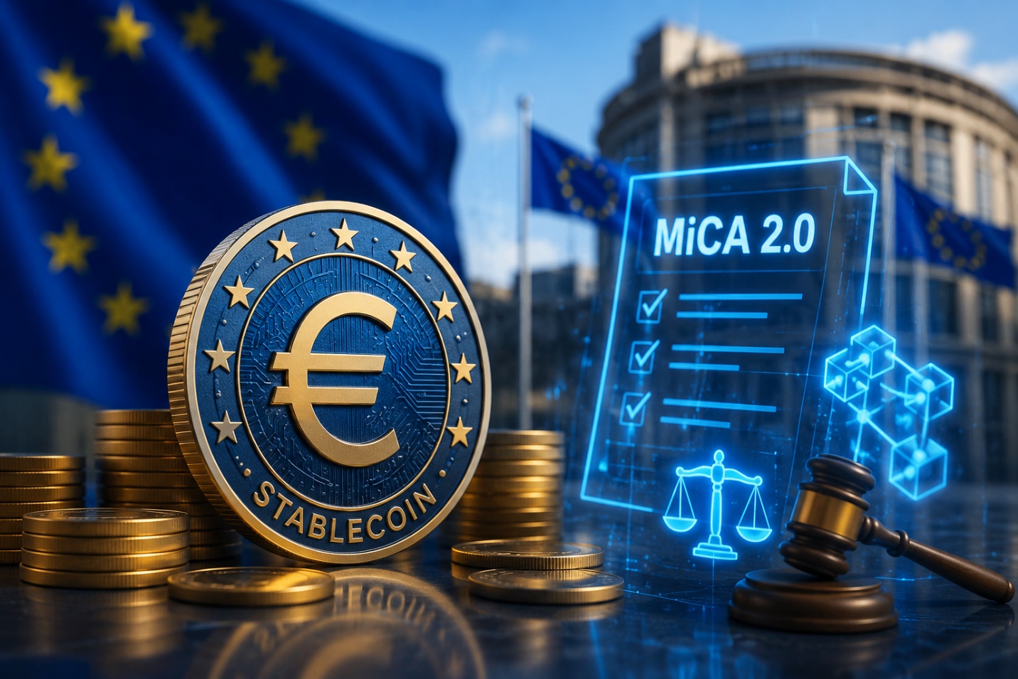 Stablecoin euro có thể được “cởi trói” trong đợt sửa luật tiền số mới của EU