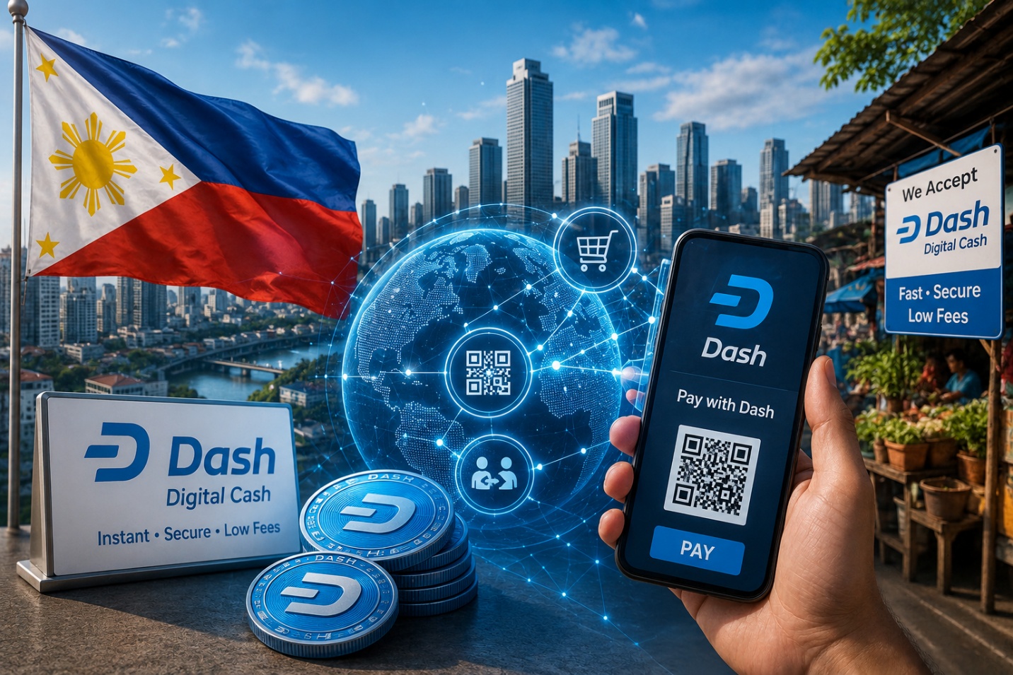 Dash đánh giá Philippines là thị trường tiềm năng cho thanh toán tiền điện tử