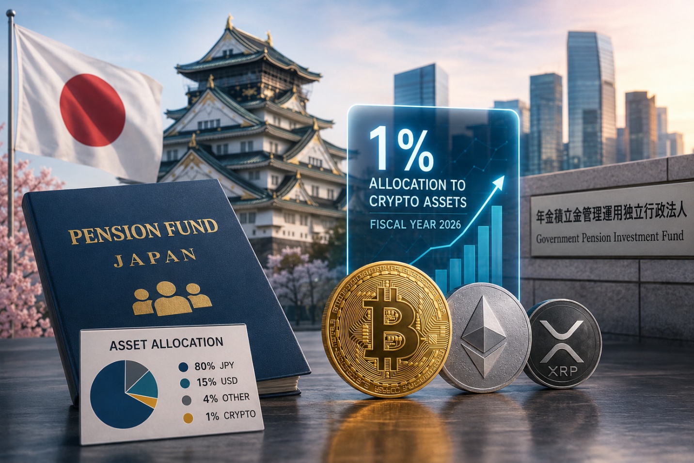 Bitcoin và tiền số lọt danh mục đầu tư của một quỹ hưu trí Nhật Bản