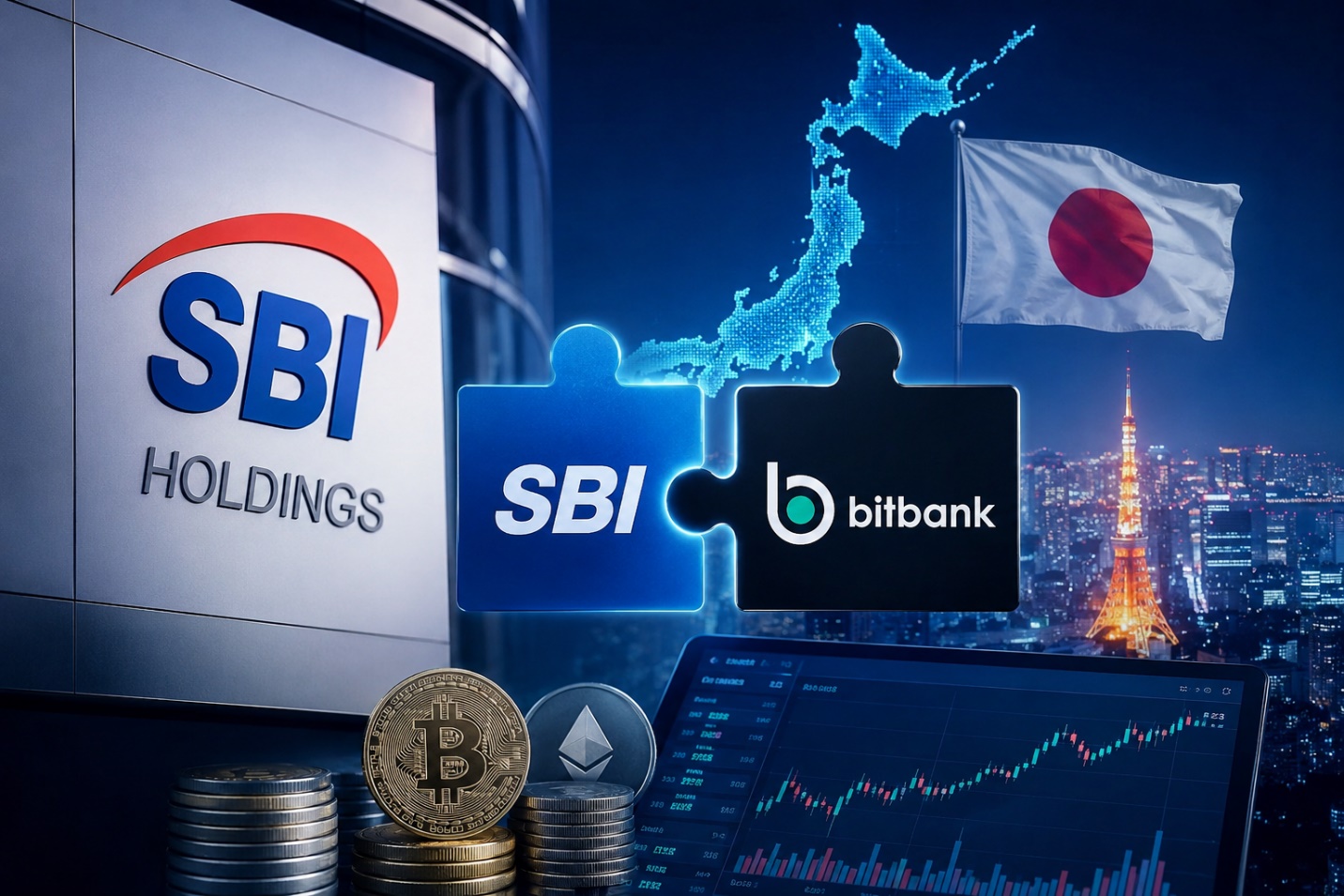 SBI chi 289 triệu USD thâu tóm Bitbank, lập sàn tiền số lớn nhất Nhật Bản