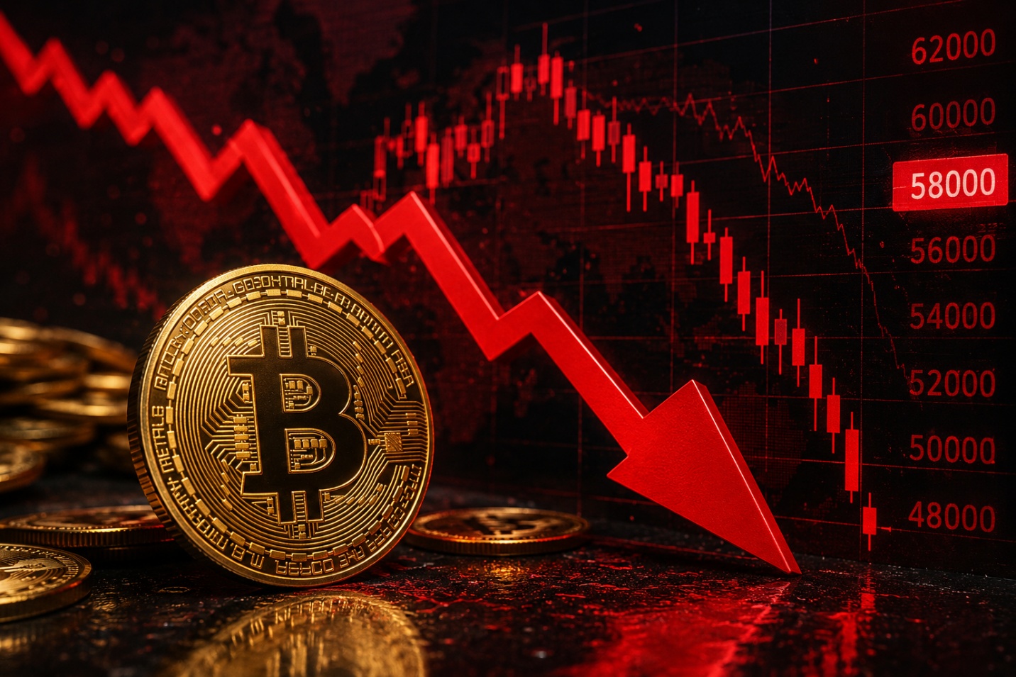 Bitcoin lao về 58.000 USD, chuyên gia chỉ ra mốc tiếp theo có thể dưới 50.000 USD