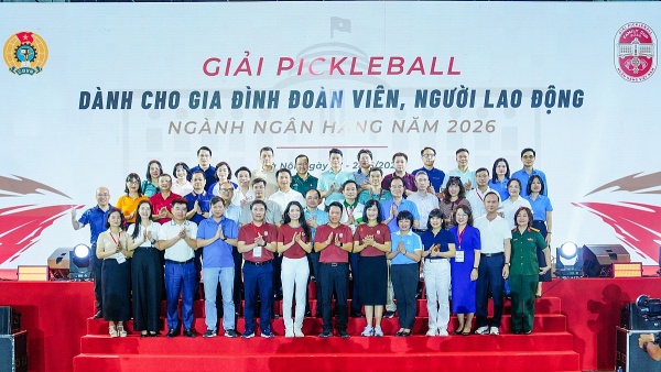 Gần 700 vận động viên tranh tài tại Giải Pickleball Family Cup Ngân hàng Việt Nam 2026