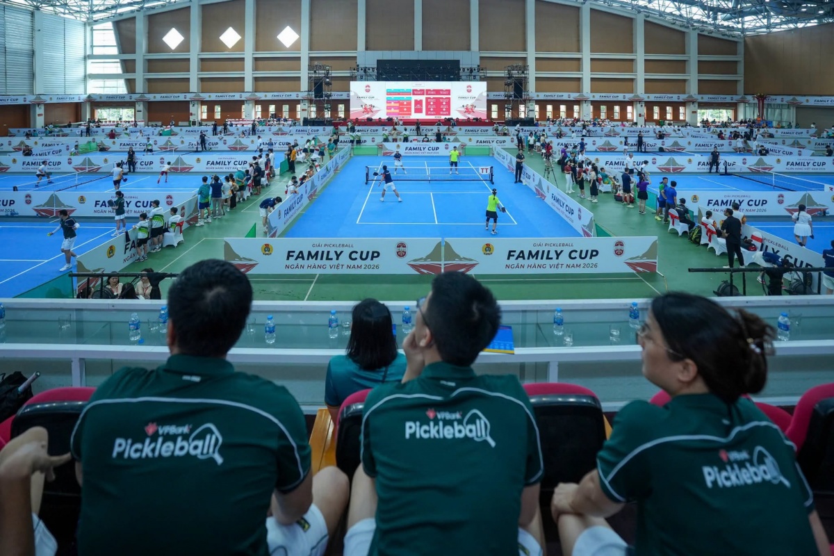 Gần 700 vận động viên tranh tài tại Giải Pickleball Family Cup Ngân hàng Việt Nam 2026