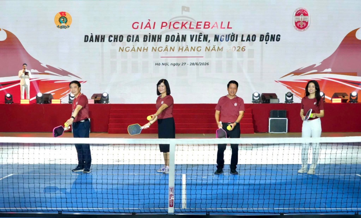 Gần 700 vận động viên tranh tài tại Giải Pickleball Family Cup Ngân hàng Việt Nam 2026