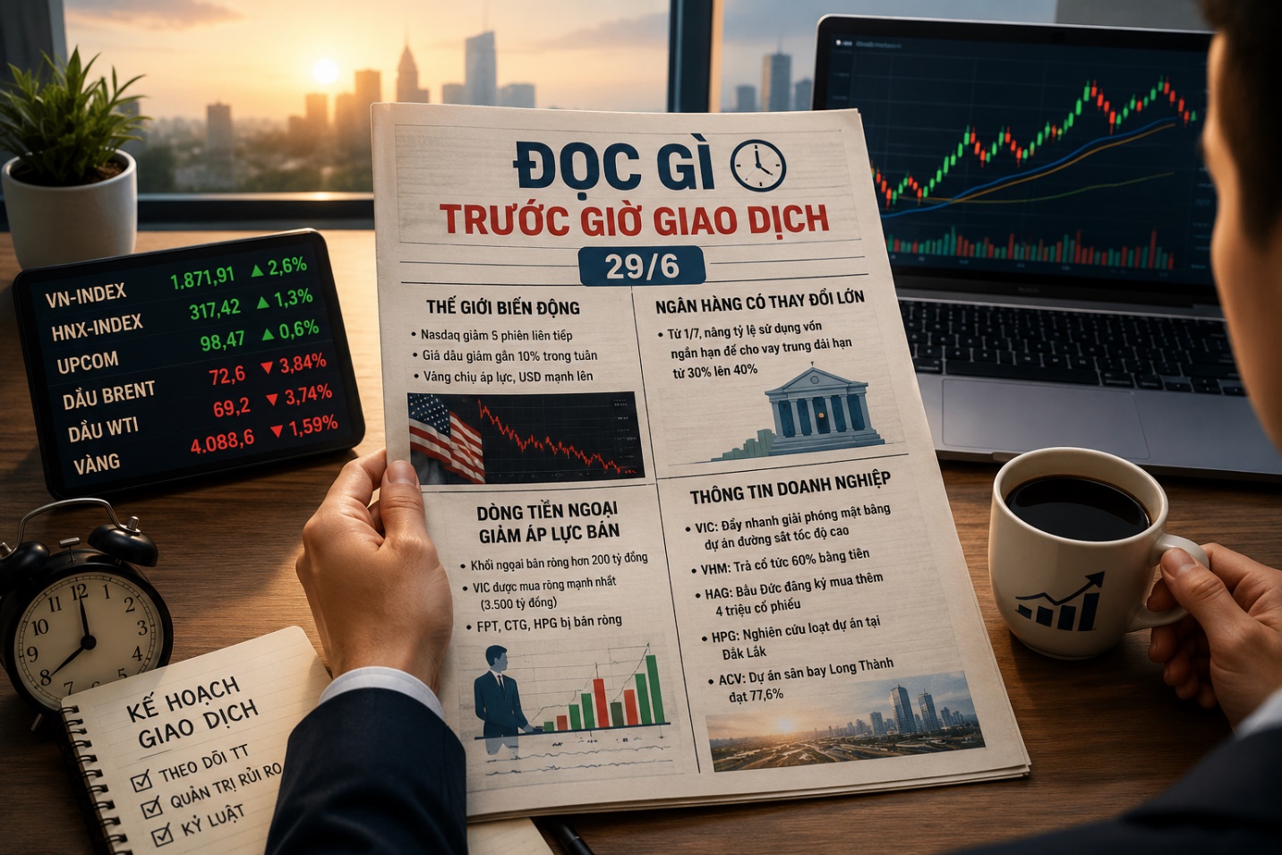 Đọc gì trước giờ giao dịch 29/6: Thế giới biến động, dòng tiền ngoại giảm áp lực bán