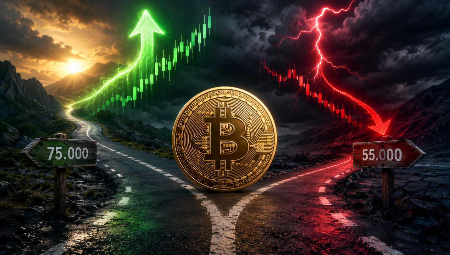 Bitcoin đứng trước ngã rẽ: Lên 75.000 USD hay rơi về 55.000 USD trong tháng 7?