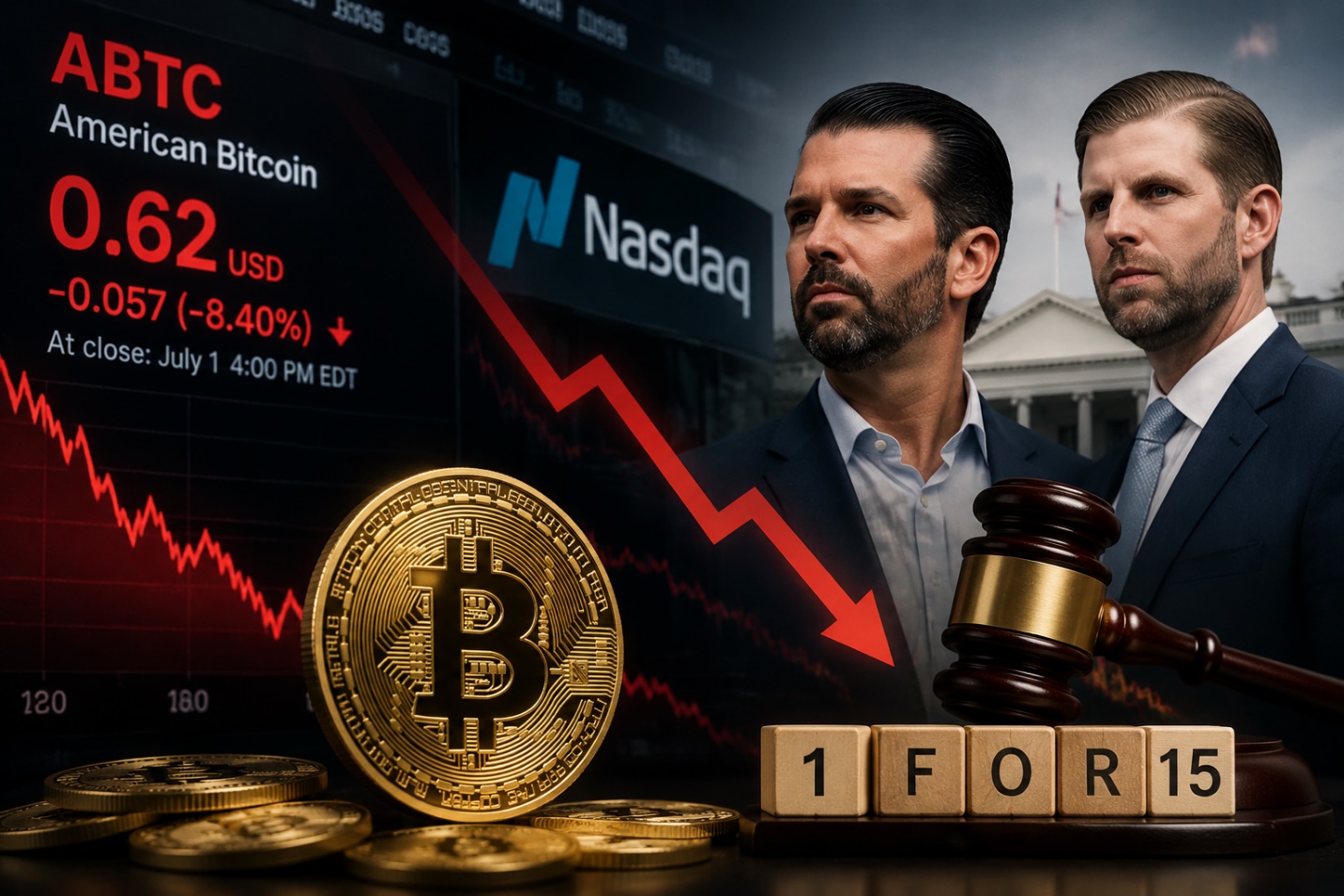 Cổ phiếu American Bitcoin lao dốc trước thềm chia tách ngược để giữ niêm yết