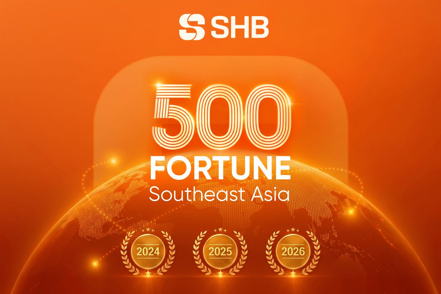 SHB thăng 20 bậc trên bảng xếp hạng Fortune sau năm kinh doanh khởi sắc