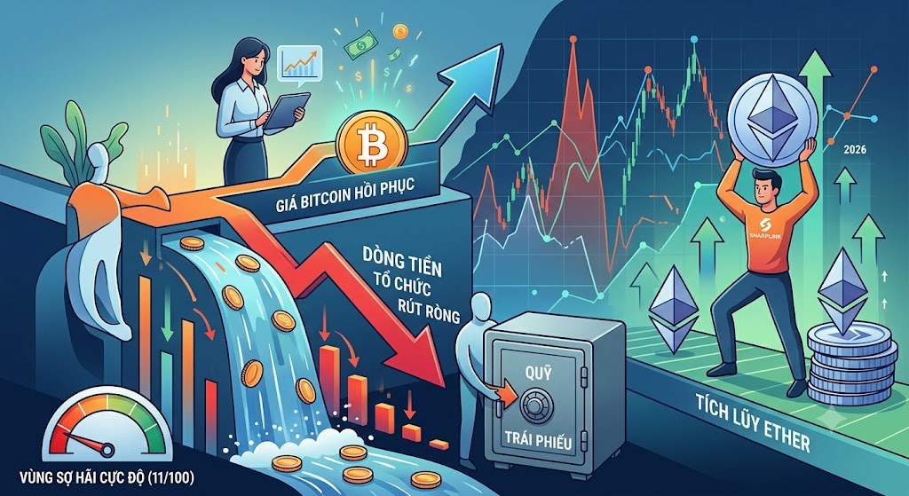 Bitcoin bật tăng nhưng dòng tiền vẫn rời bỏ thị trường, điều gì đang xảy ra?