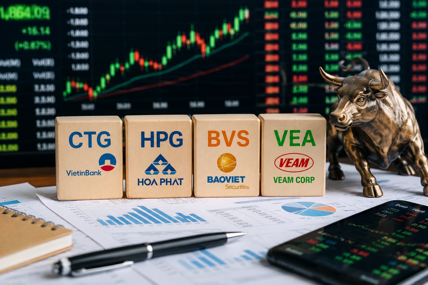 Cổ phiếu cần quan tâm ngày 7/7: Loạt công ty chứng khoán gọi tên CTG, HPG, BVS và VEA
