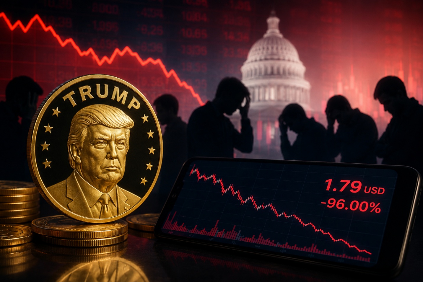 Gần 1 triệu nhà đầu tư mất 3,8 tỷ USD vì memecoin TRUMP, tiền chảy về đâu?
