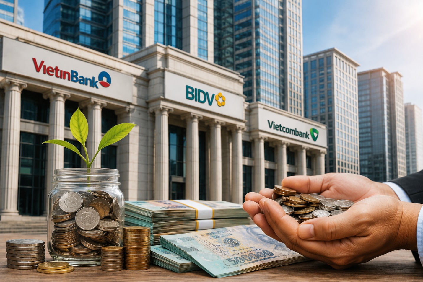 Ba "ông lớn" ngân hàng chi hơn 10.500 tỷ đồng trả cổ tức cho cổ đông