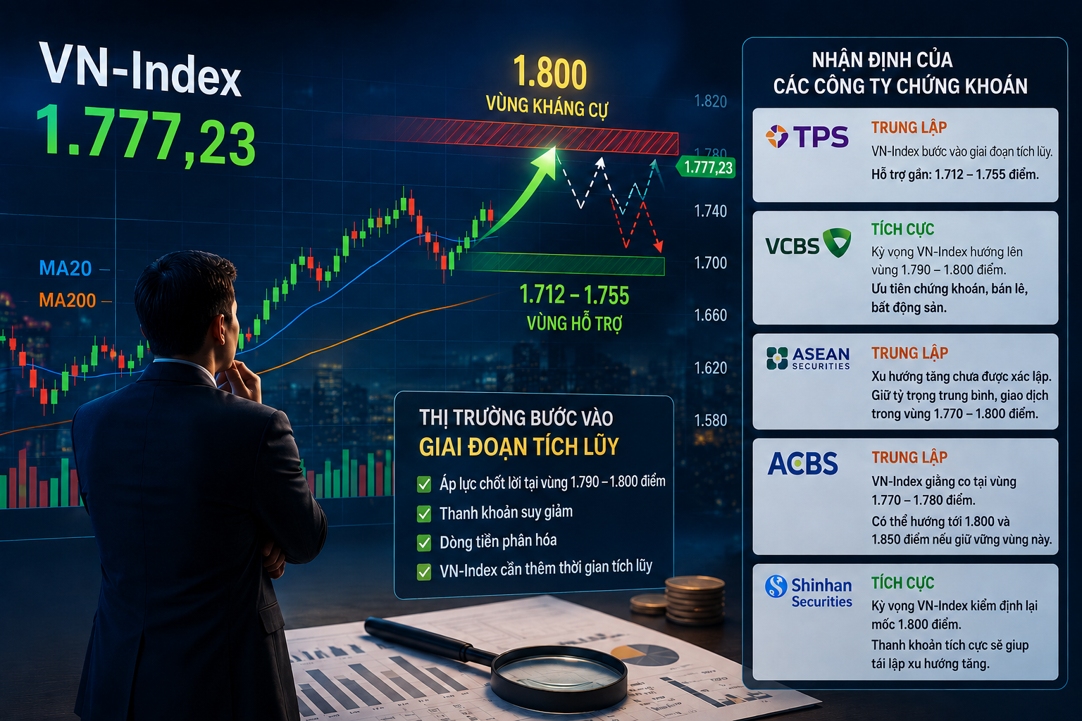 Áp sát vùng cản quan trọng, VN-Index cần thêm động lực để xác lập xu hướng tăng