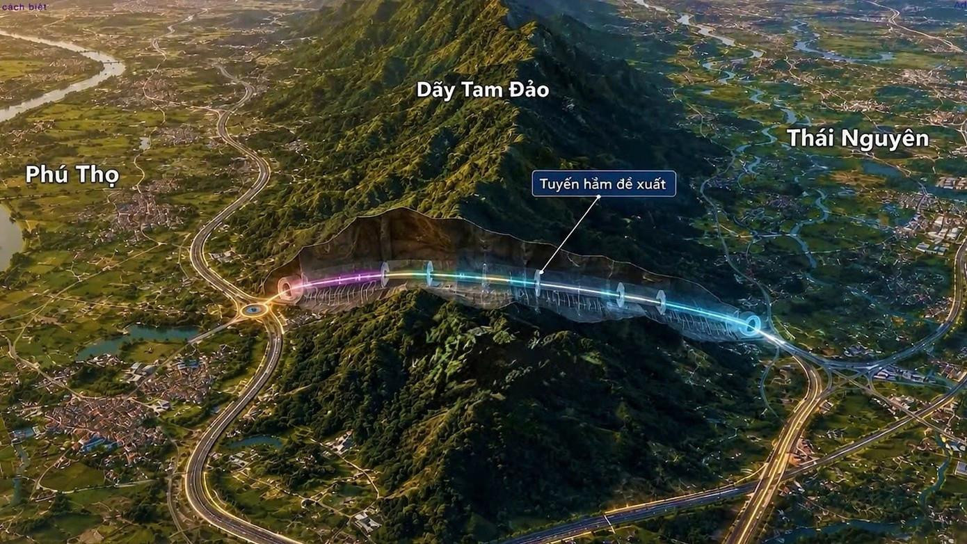 Đèo Cả đề xuất xây hầm xuyên Tam Đảo dài 2 km, mở tuyến kết nối ngắn nhất với Hà Nội