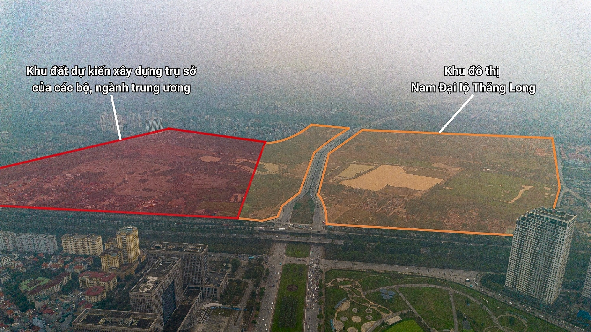 Hà Nội tìm nhà đầu tư khu đô thị 20.246 tỷ đồng ngay sát đại lộ Thăng Long