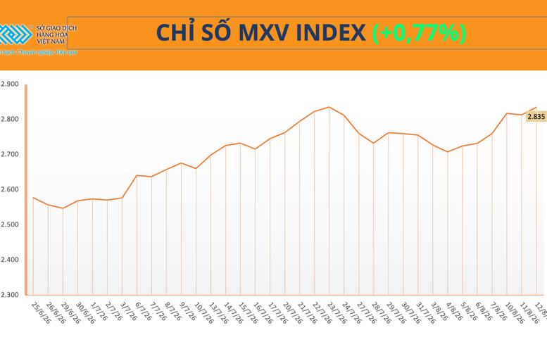 THỊ TRƯỜNG HÀNG HÓA: Giá nông sản đồng loạt tăng, kéo MXV-Index đảo chiều đi lên