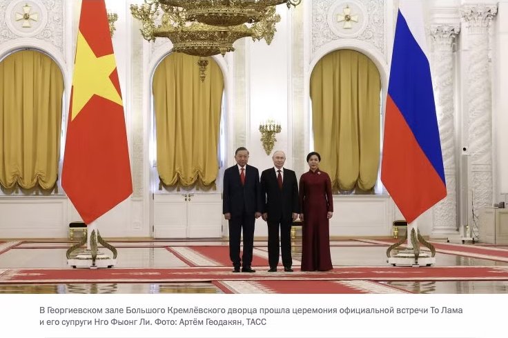 Truyền thông Nga: Chuyến thăm của Tổng Bí thư, Chủ tịch nước Tô Lâm mở ra trang mới trong quan hệ Việt-Nga