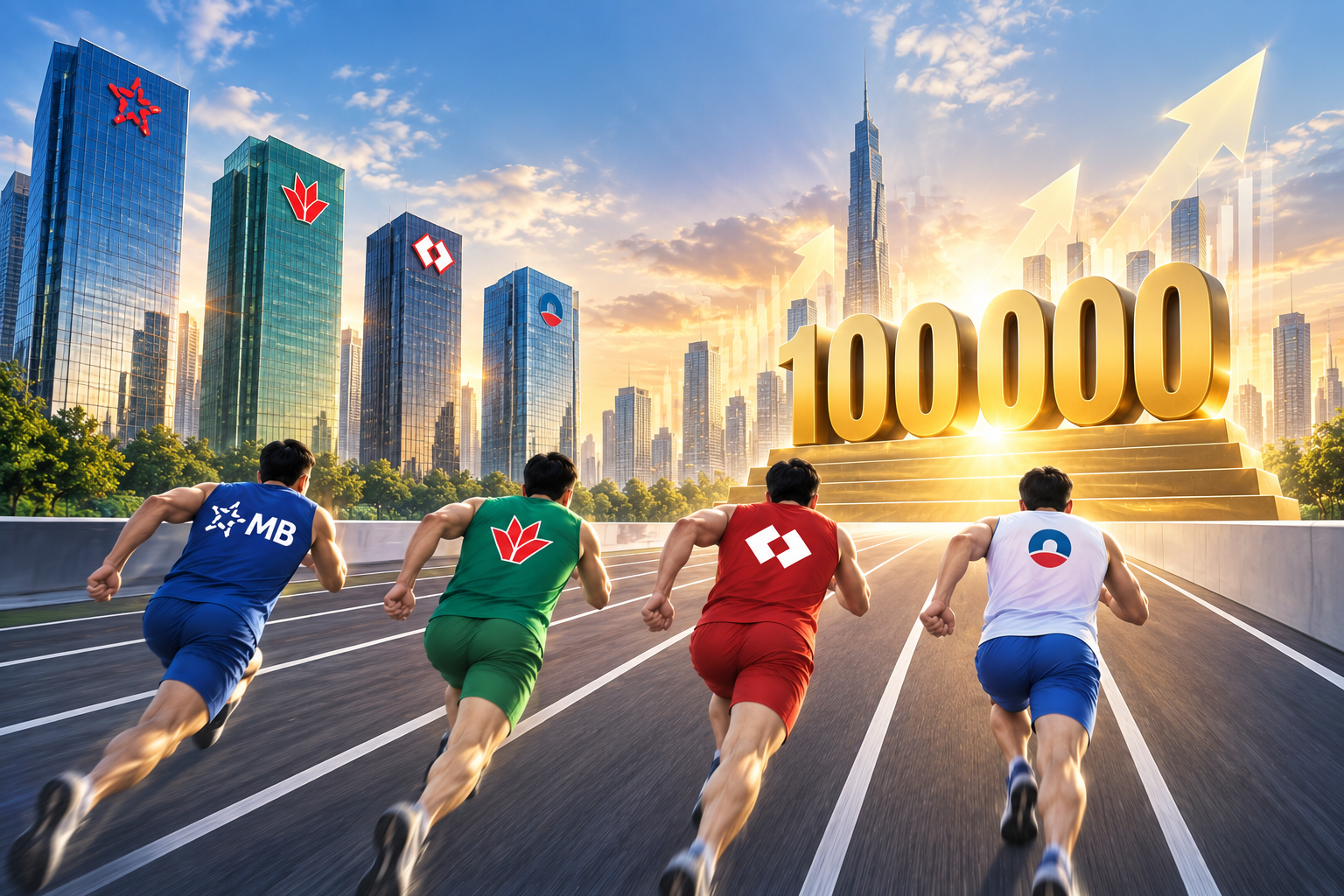 MB, VPBank, Techcombank và VietinBank đua tăng vốn điều lệ lên 100.000 tỷ đồng
