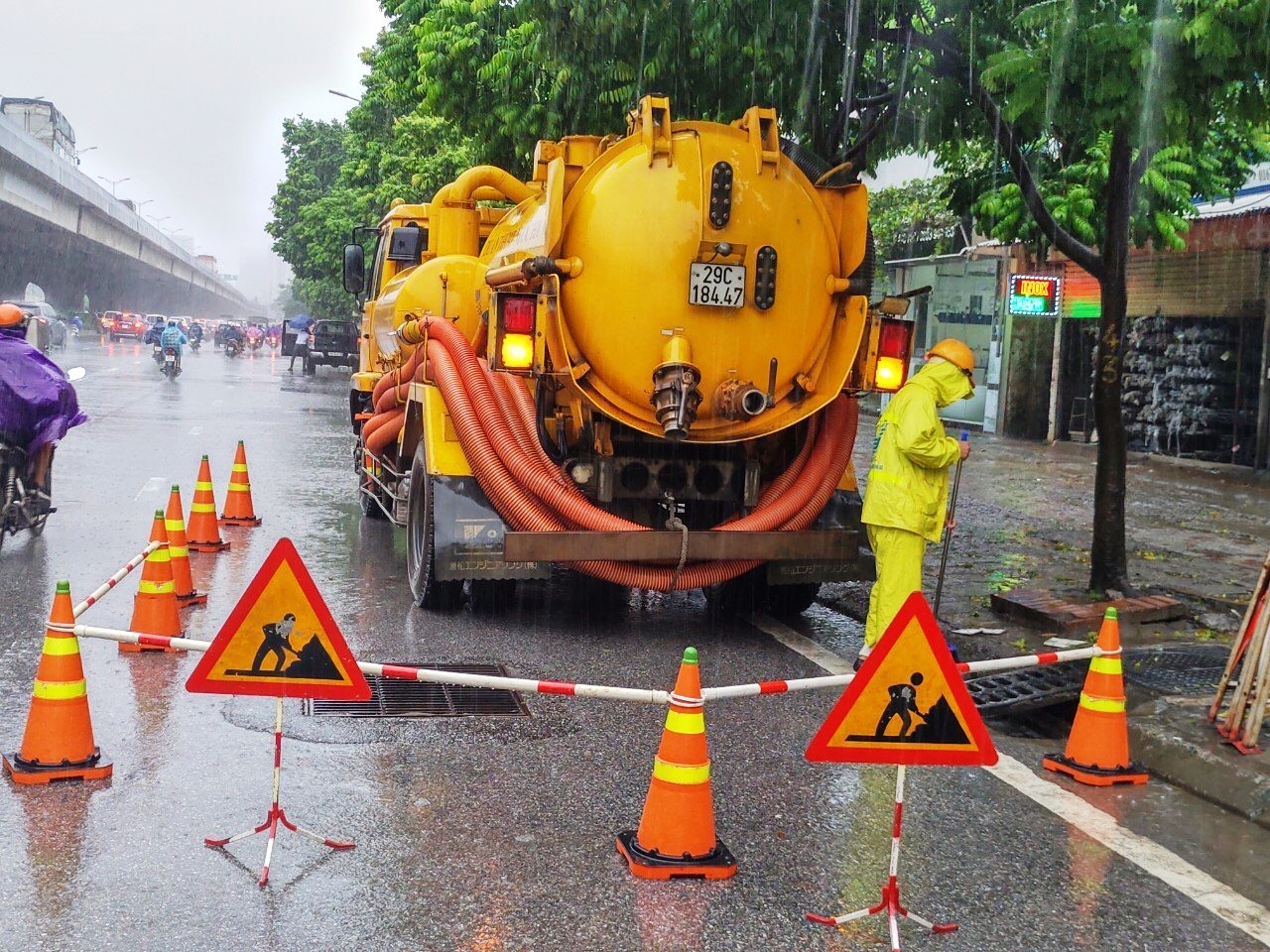Sở Xây dựng Hà Nội: Các công trình chống úng ngập đã phát huy hiệu quả sau trận mưa vượt 600mm