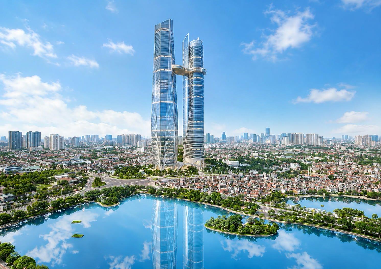 Hà Nội có thể xuất hiện 4 siêu tháp cao từ 99 đến 109 tầng