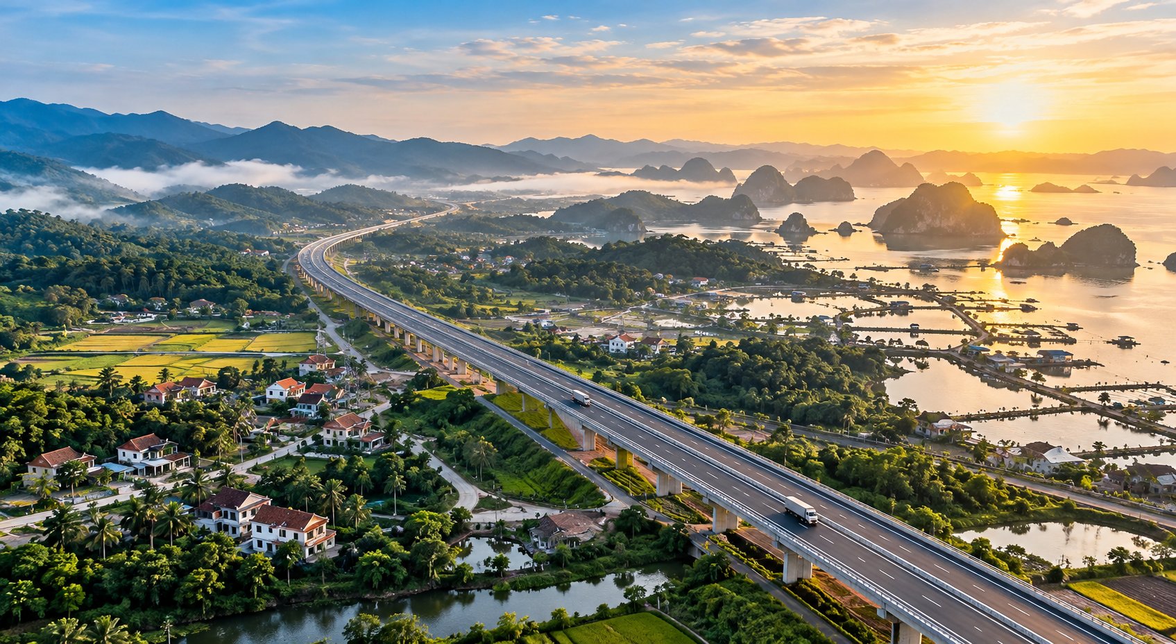 Nơi núi rừng gặp biển cả, khám phá những miền quê đang thay áo mới bên tuyến cao tốc Vân Đồn – Móng Cái