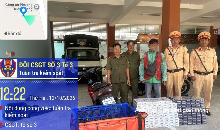 Phát hiện người đàn ông vận chuyển 1.490 bao thuốc lá ngoại nhập lậu