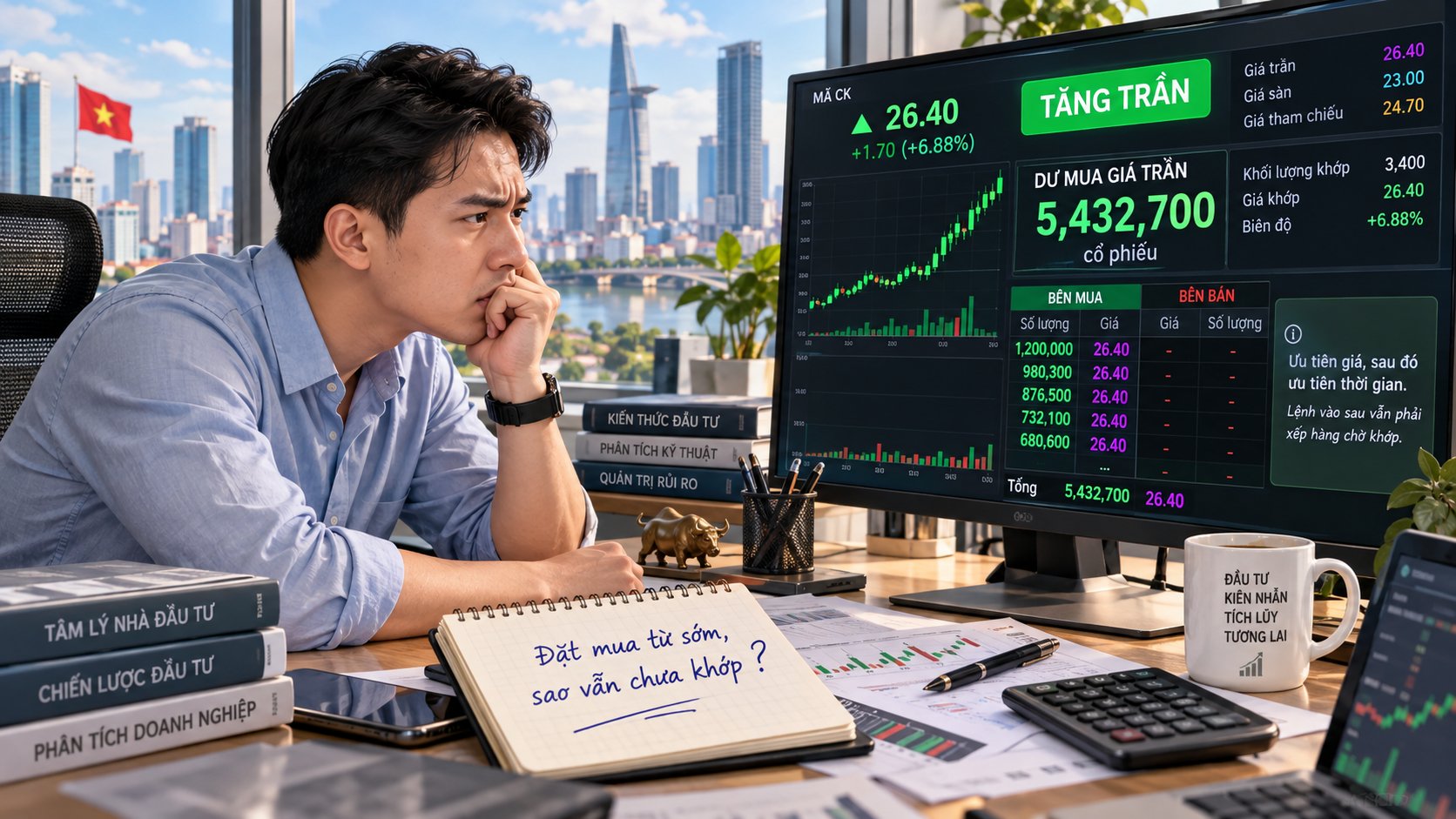 Cổ phiếu tăng trần liên tiếp, vì sao nhà đầu tư không mua được?