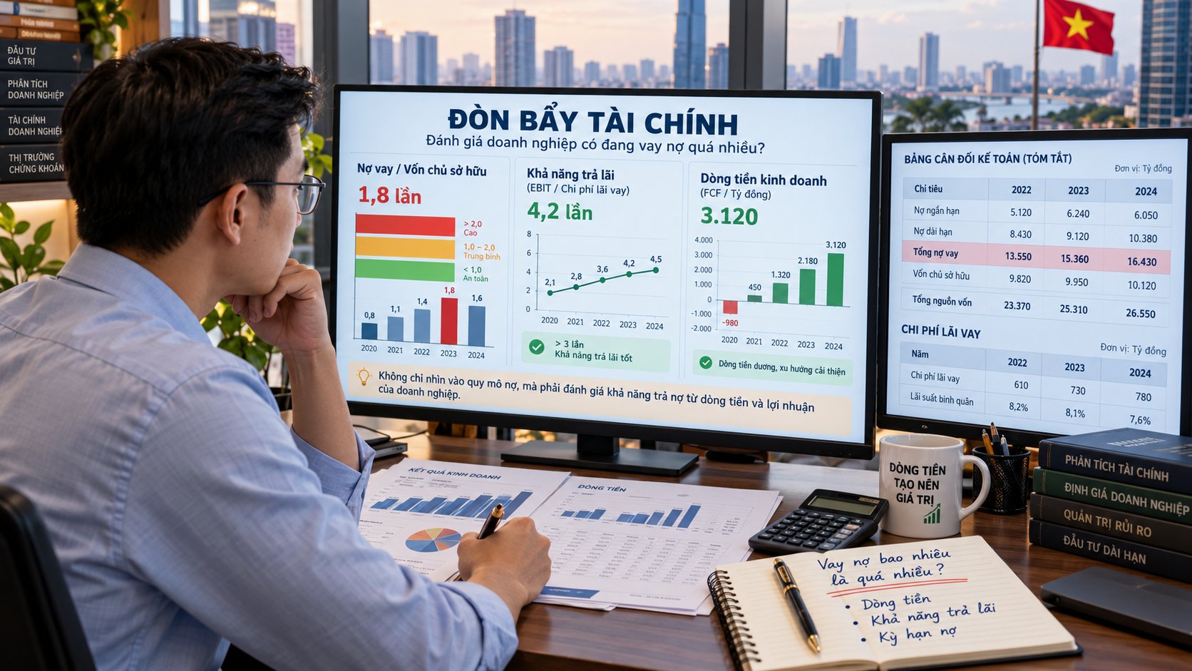 Một doanh nghiệp vay nợ bao nhiêu là quá nhiều?