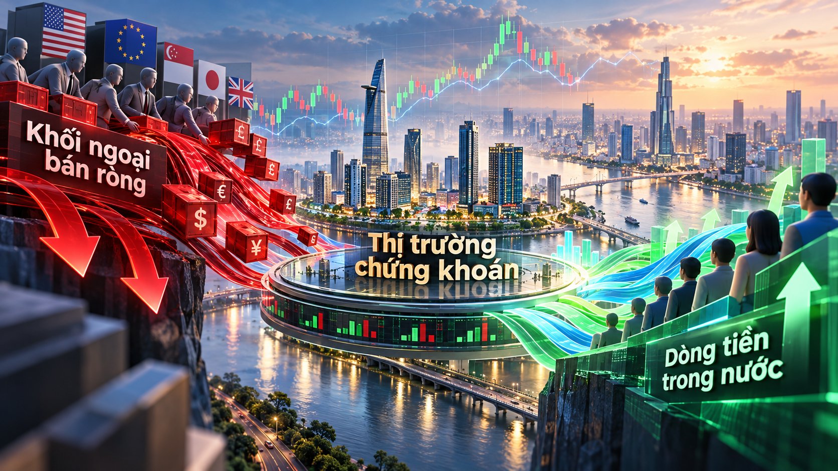 Khối ngoại bán ròng kéo dài, nhà đầu tư chứng khoán cần theo dõi những tín hiệu nào?
