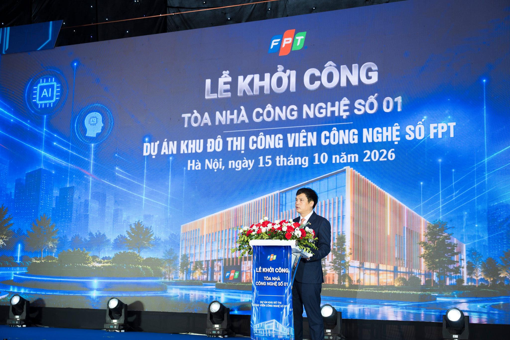 FPT khởi công tòa nhà đầu tiên trong siêu dự án 86.000 tỷ đồng tại Hà Nội