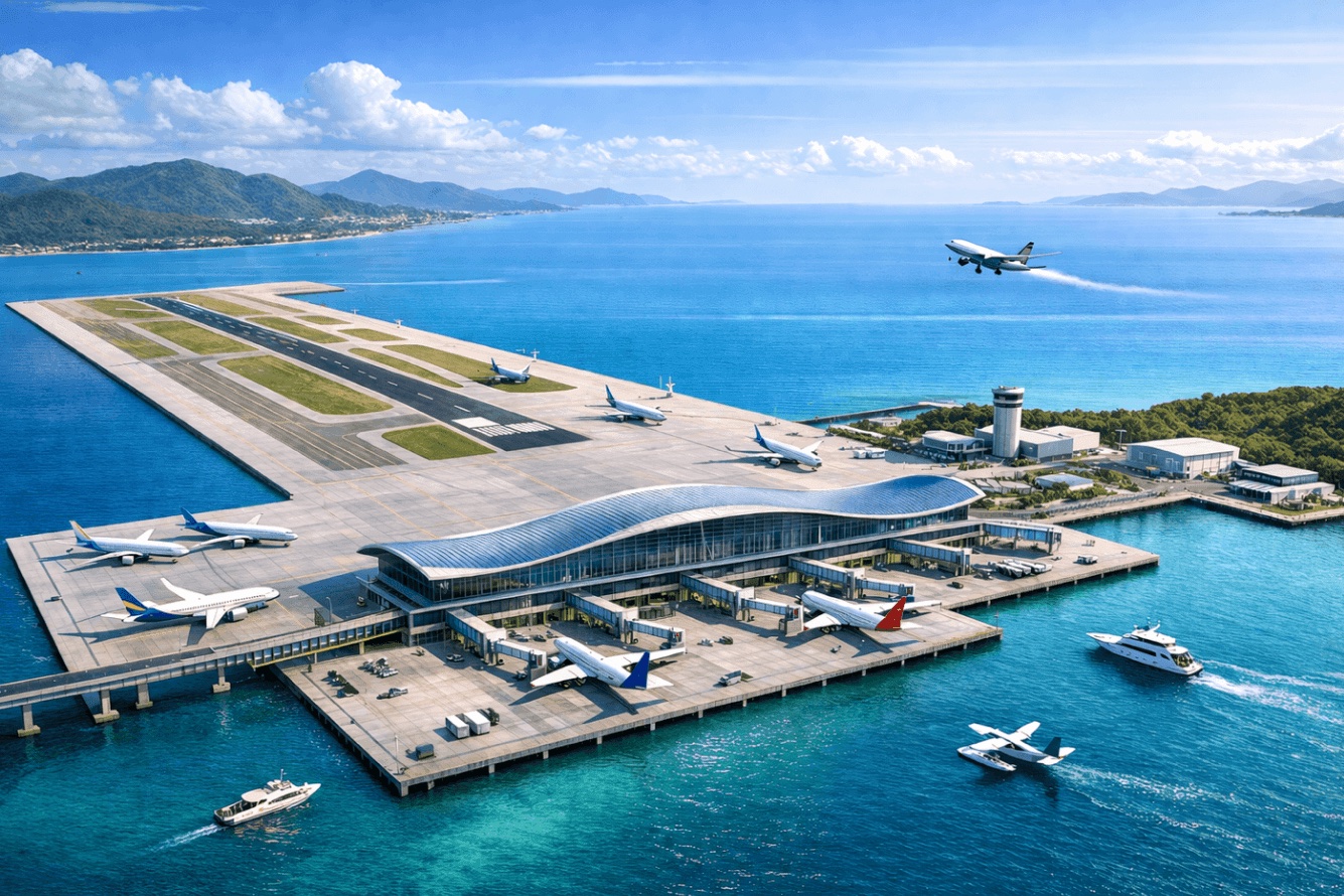 9.214 tỷ đồng cho sân bay chưa từng có: Vân Phong sẽ 'nổi' trên mặt nước biển Khánh Hòa