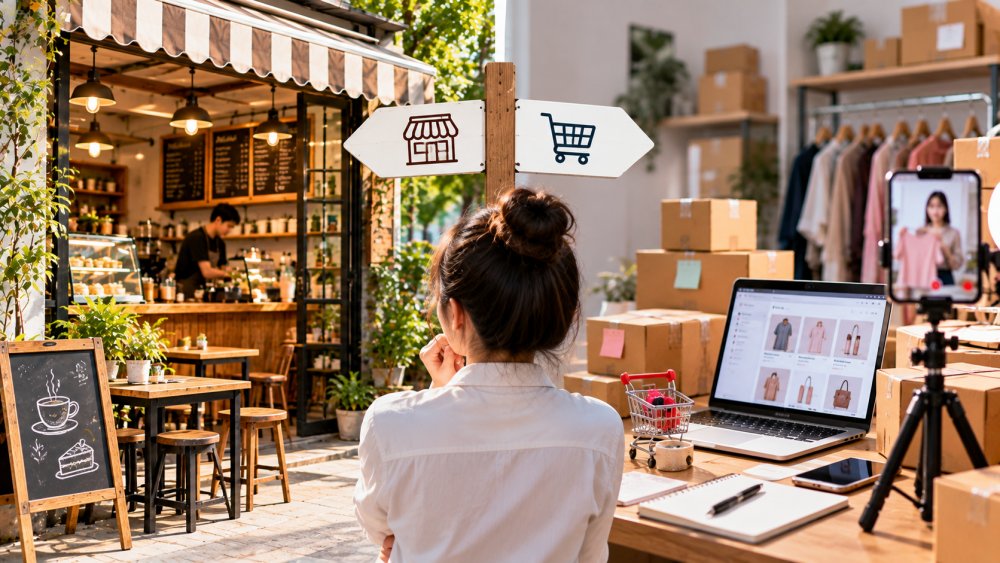 Có 50 triệu đồng khởi nghiệp, nên mở quán nhỏ hay bán hàng online để dễ sinh lời?