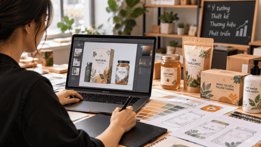 Khởi nghiệp từ thiết kế bao bì, nhãn mác: Vốn ít, cơ hội lớn từ những thương hiệu nhỏ