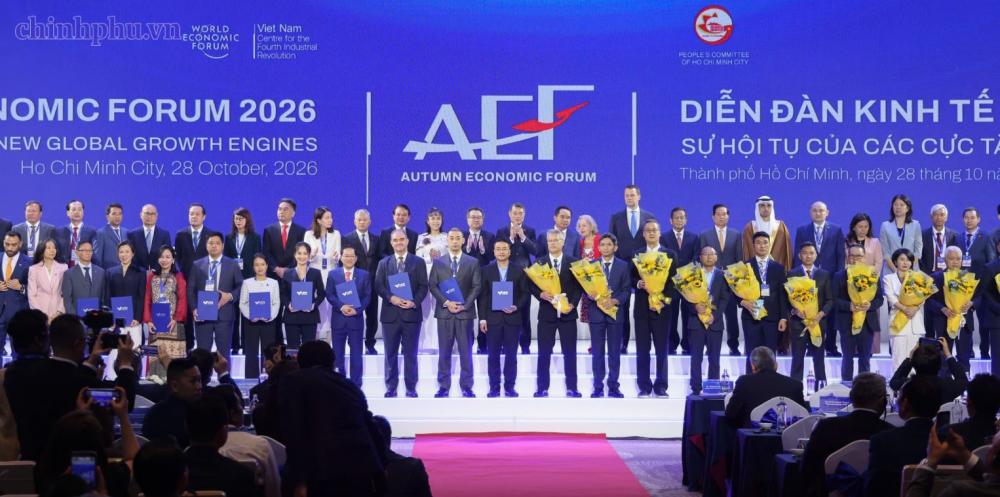 Diễn đàn Kinh tế mùa Thu 2026: Công bố 12 dự án đầu tư với tổng vốn hơn 13,5 tỷ USD